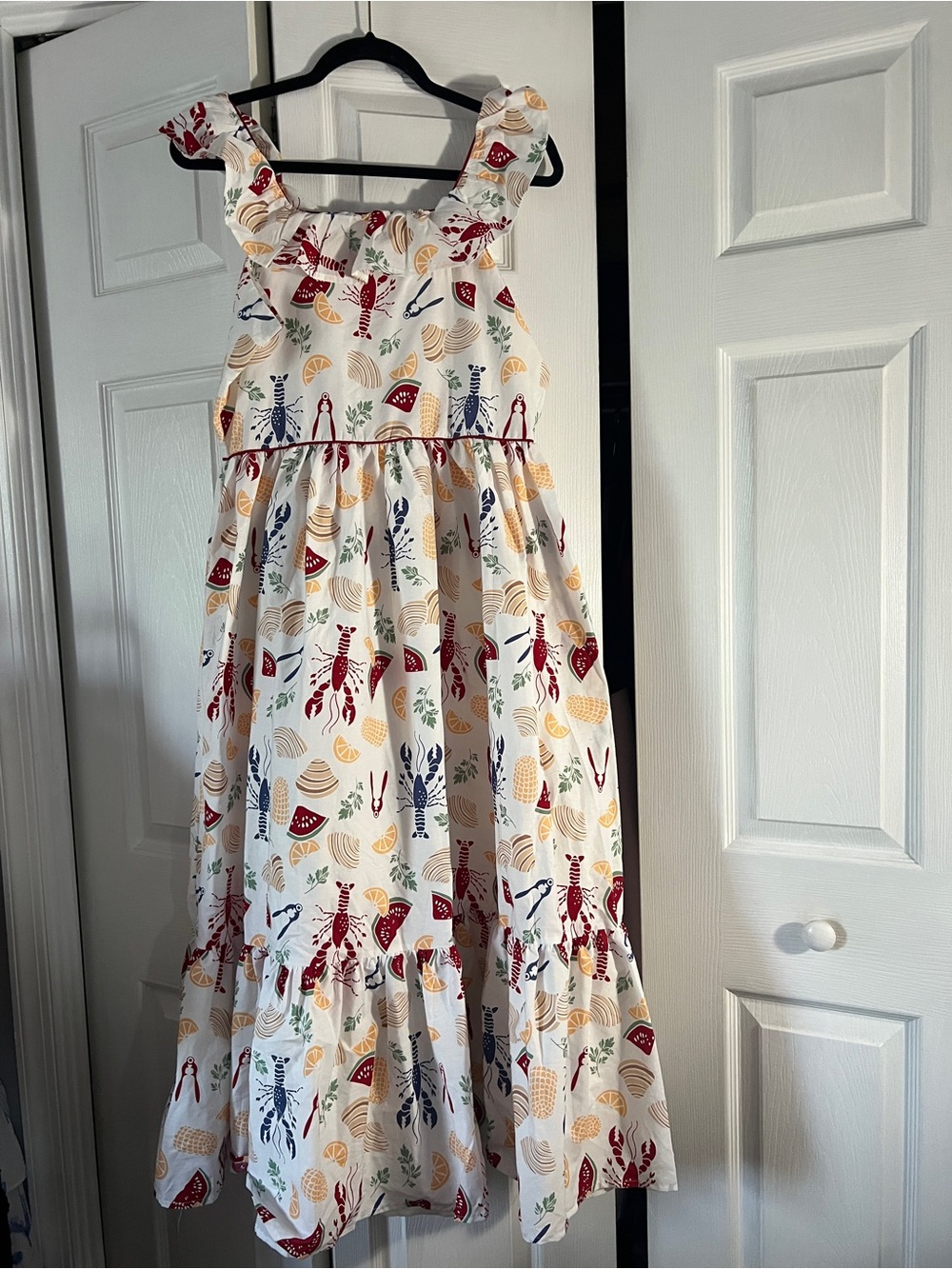 Sperry White Sundress with Lobster Print